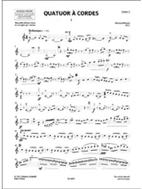 Quatuor à cordes n° 1 - Parties - MILHAUD - Partition - Quatuors